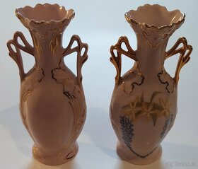 Zlacený, růžový porcelán Haas & Cžjžek - 4