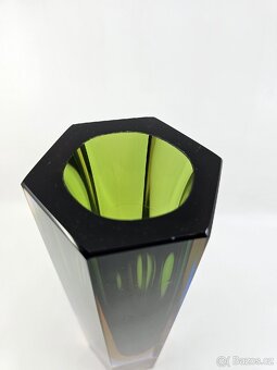 Stará skleněná vaza 25.5 cm - 4