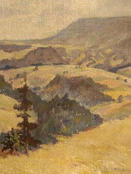 Obraz Jan Němeček, Vysočina 1942, olej 57x67 - 4