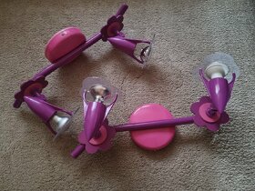 Stropní dětské osvětlení KVĚT+vypínač,cena za vše - 4