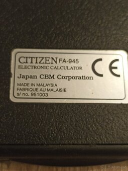 Kalkulačka Citizen - 4