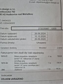 Ortopedické sandále Protetika vel. 28 - 4