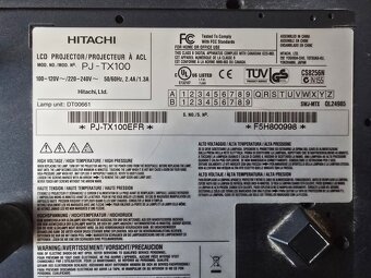 Projektor Hitachi PJ-TX 100 - 4