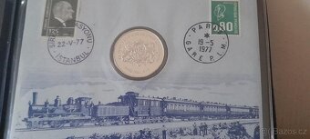 PAMĚTNÍ LIST POSLEDNÍ JÍZDA ORIENT EXPRESU 1977+CERTIFIKÁT J - 4
