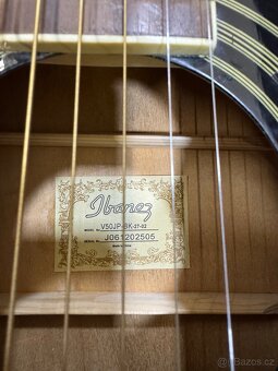 Akustická kytara IBANEZ V50JP BK - 4
