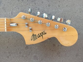52 ročná vintage Maya Stratocaster (70. roky)-original Japan - 4
