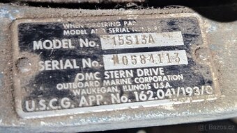Lodní motor OMC Zephyr Sail Drive 15S13A - 4