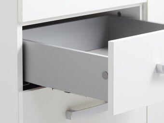 Šatní skříň VELLERUP 151×200 kombi bílá - 4