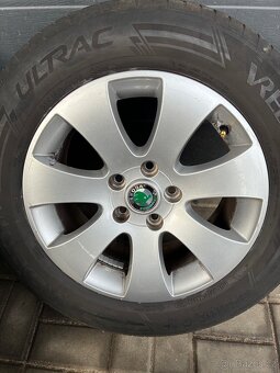 ALU kola Škoda 5x112 letní pneu 215/60 R16 - 4