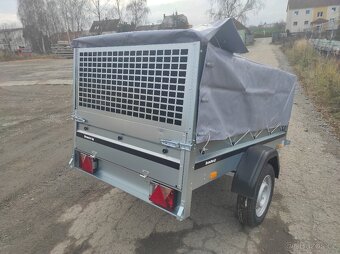Nový přívěsný vozík 204x116 + nástavba a plachta - 4