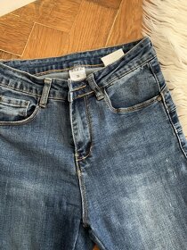 dámské Skinny džíny s vysokým pasem - 4