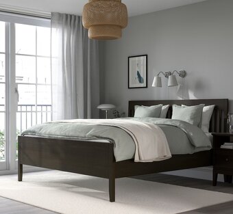Postel IKEA IDANÄS 180x200 cm – tmavě hnědá - 4