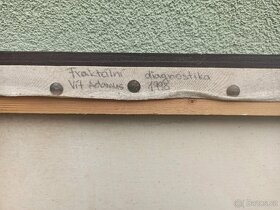 Obraz abstrakce olej na plátně fraktalni diagnostika - 4