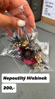 Svatební dekorace, květiny, organza - 4