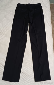 Černé vlněné kalhoty Laffitte (Vitale Barberis Canonico) vel - 4