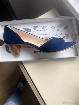 Nové kožené boty - lodičky - 4