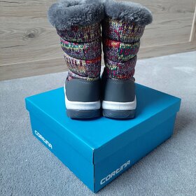 Zimní boty-sněhule, velikost 28, výborný stav - 4