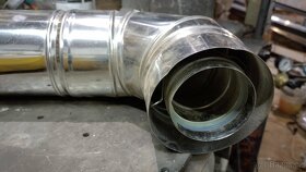 Kouřovod 125mm NEREZ + 2x koleno 90st - 4