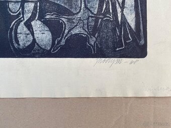 Jiří Kodym / akvatinta / grafika / velkoformátová / 1968 - 4