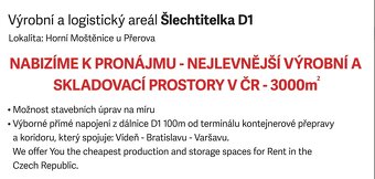 Sleva 50%- 5/2025 nejlevnější skladovací a výrobní prostory - 4
