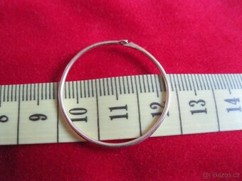 Zlaté náušnice - Kruhy - 585/1000 - 4