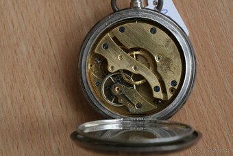 Historické starožitné stříbrné, tulové kapesní hodinky - 4