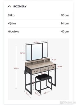 Kosmetický stolek - 4