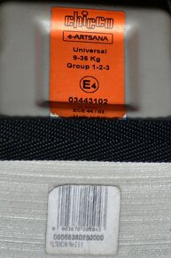 Dětská autosedačka Chico Artsana Universal 9-36kg Group 1-2- - 4
