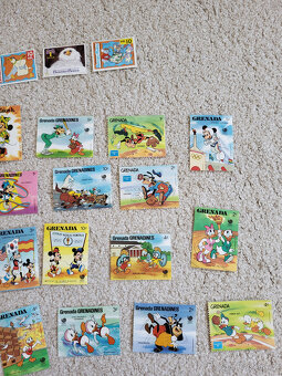 57ks Mickey Mouse/Disney poštovních známek nové - 4