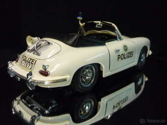 Porsche 356 B Cabrio Polizei Bburago 1/18 - 4