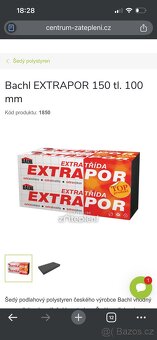 Polystyren extrapor 150 - 100mm 22,5m2 - 4