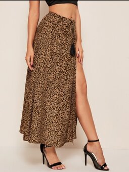 Shein leopardí maxi sukně - NOVÁ - 4