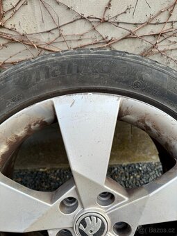 Sada alu 17"disků Škoda plus pneumatiky 225/45R17 91W - 4