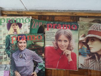 Časopisy o módě, střihy na šití a pletení, bavlnky - 4