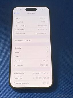 iPhone 15Pro 256GB Blue Titanium - 4