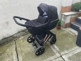 Jasmine Camino Černo-zlatý kočárek trojkombinace - 4