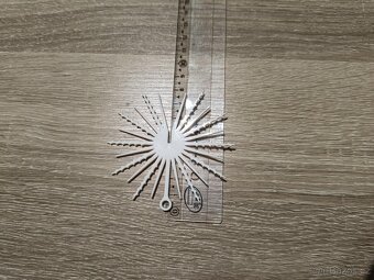 Vánoční retro vločka 8cm - 4