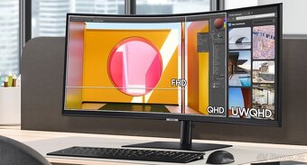 QHD Monitor Samsung ViewFinity S65VC – 34", skoro nový - 4