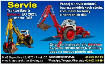 Motor D 245,5. Na traktor Bělarus 952, Filtry, hlavu, blok. - 4