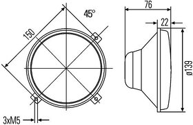 Hella světlomet na H4 - 4