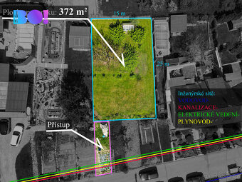 Prodej stavebního pozemku 372 m², Křenovice u Slavkova - 4