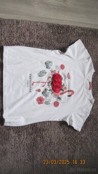 Triko H&M, triko s plameňákem, vel. 134 - 4