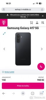 Galaxy A17 5G  4GB/125 GB  NOVÝ ZABALENÝ - 4