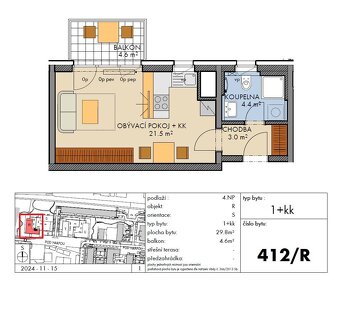 Prodej bytu 1+kk - 4