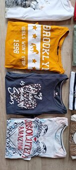 Trička dlouhý rukáv velikost 134 - 140 - 4