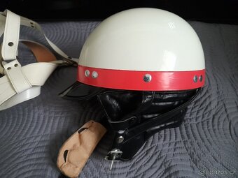 Stará policejní přilba VB, SNB, + Opasek - 4