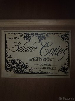 Klasická kytara Salvador Cortez CC-06-JR 3/4 + obal - 4