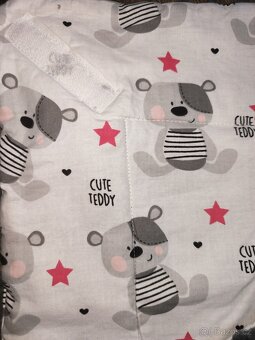 Zateplená deka a polštářek do kočárku, zavinovačka - 4