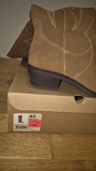 Kovbojské boty - kožené - 4