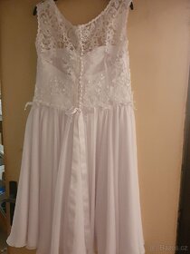 Krátké svatební šaty, popůlnoční šaty 42 - 4